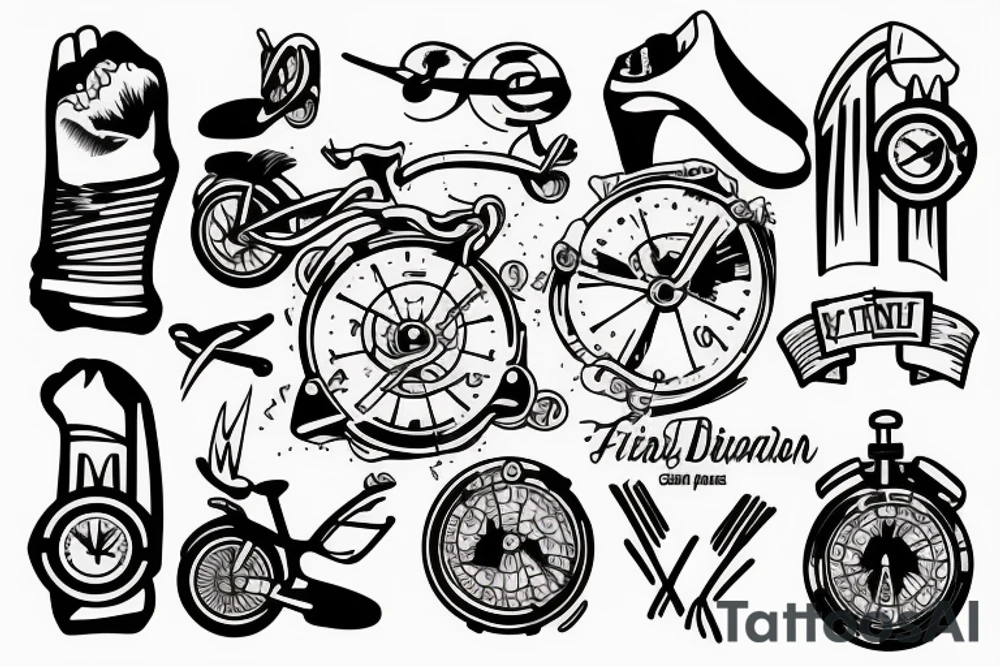 Triathlon tattoo idea