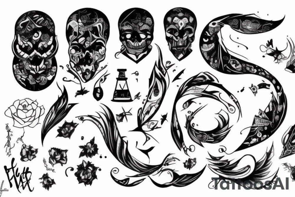 Раненный самурай tattoo idea