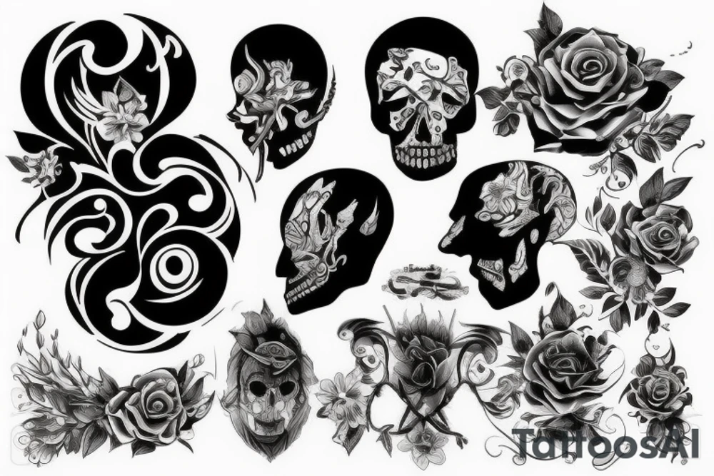 Цветок tattoo idea