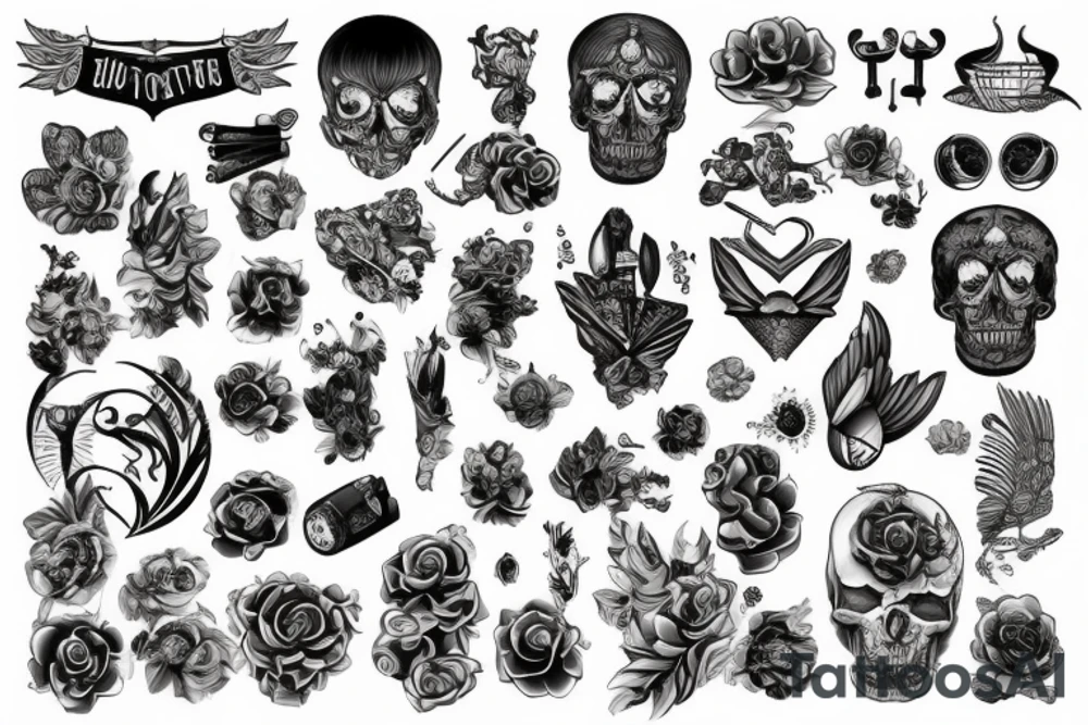 Цветок tattoo idea
