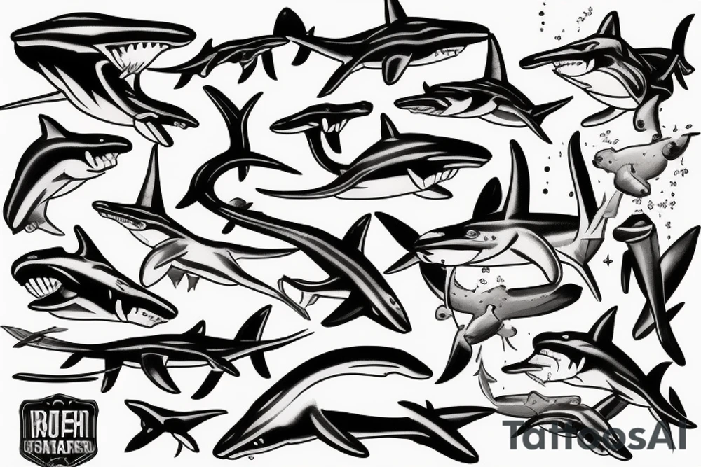 Hammerhead Shark tattoo idea