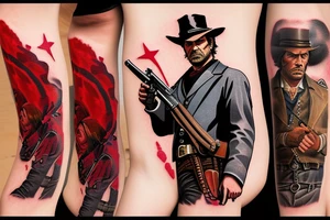 Red dead redemption 2 video game tattoo tattoo idea
