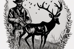 Red dead redemption 2 video game tattoo

Have a white tail deer taking a drink from a pond/lake. tattoo idea