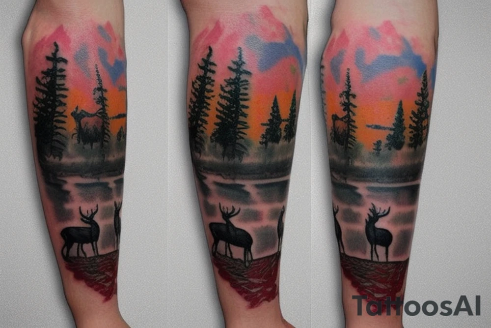 Red dead redemption 2 video game tattoo

Have a white tail deer taking a drink from a pond/lake. tattoo idea