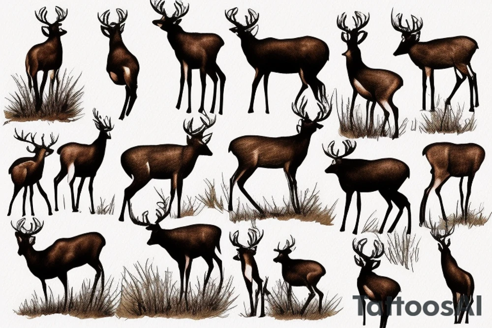 Red dead redemption 2 video game tattoo

Have a white tail deer taking a drink from a pond/lake. Incorporate the quote “be loyal to what matters.” Have the tattoo be a yellow sepia tone color scheme.

Put the deer on the left side of the tattoo, drinking from a pond. tattoo idea