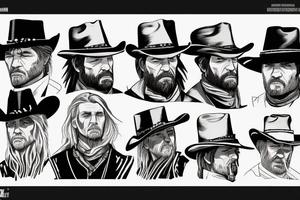 Arthur Morgan’s Hat from Red Dead Redemption 2 tattoo idea