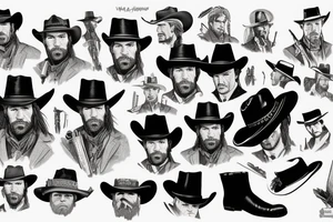 Arthur Morgan’s Hat from Red Dead Redemption 2 tattoo idea