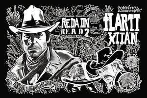 Arthur Morgan’s Hat from Red Dead Redemption 2 tattoo idea