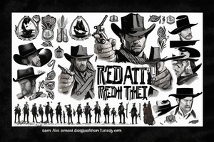 Arthur Morgan’s Hat from Red Dead Redemption 2 tattoo idea