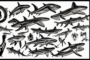 Hammerhead shark tattoo idea