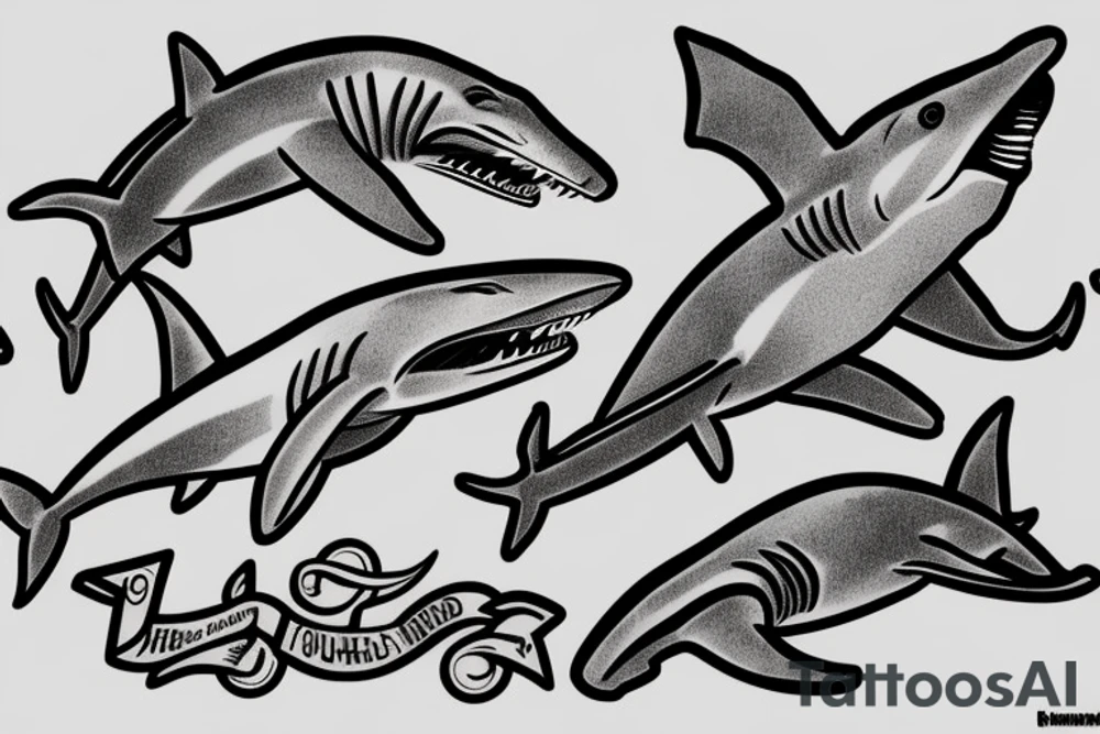 Hammerhead shark tattoo idea
