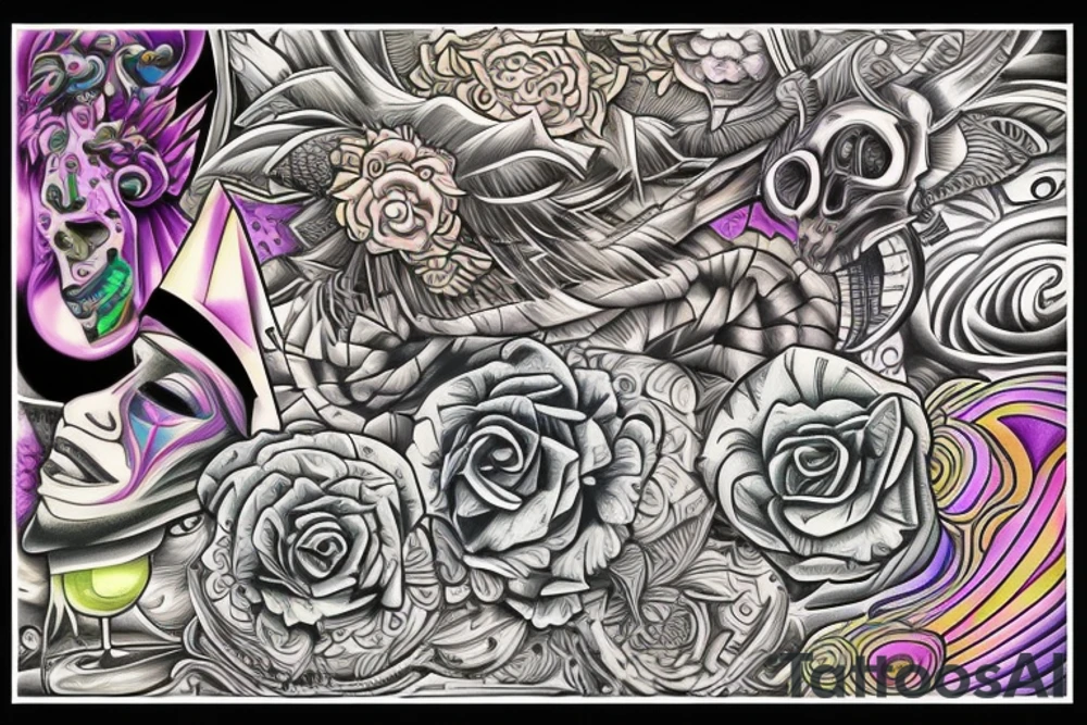 Trippy tattoo idea