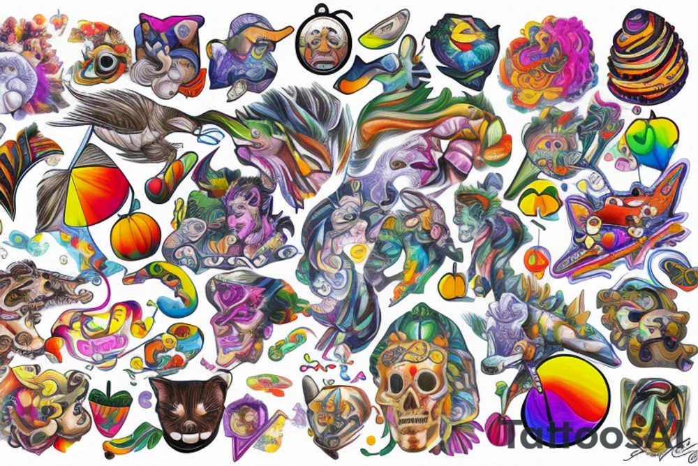 Trippy tattoo idea