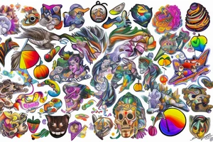 Trippy tattoo idea
