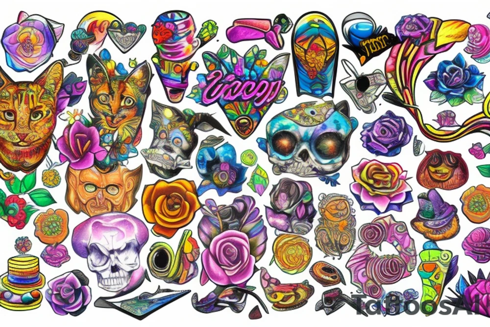 Trippy tattoo idea