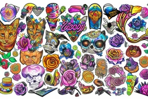 Trippy tattoo idea