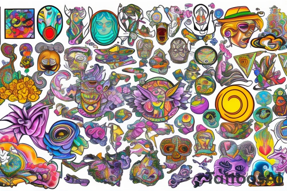 Trippy tattoo idea