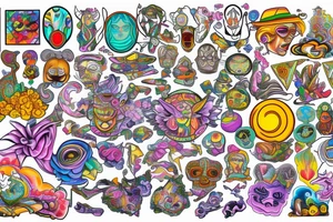 Trippy tattoo idea