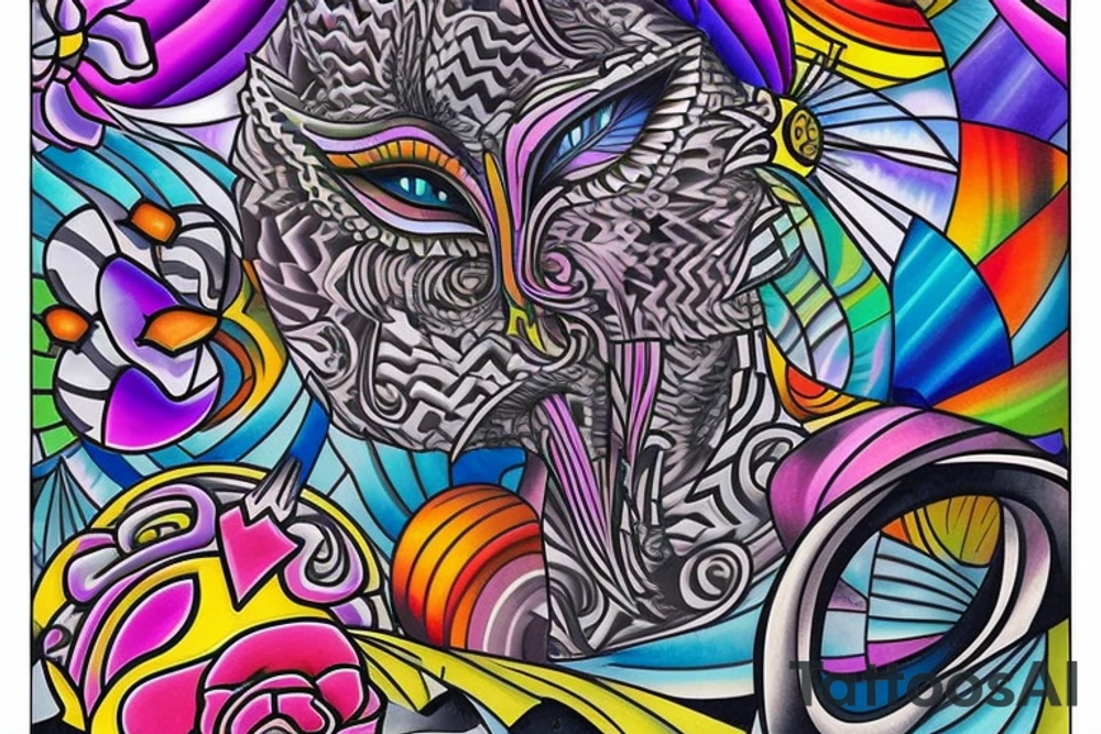 Trippy tattoo idea