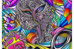 Trippy tattoo idea