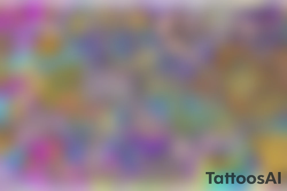 Trippy shrooms tattoo idea