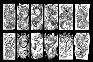 flaMING BIDENT tattoo idea