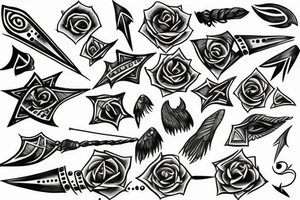 BIDENT SPEAR tattoo idea
