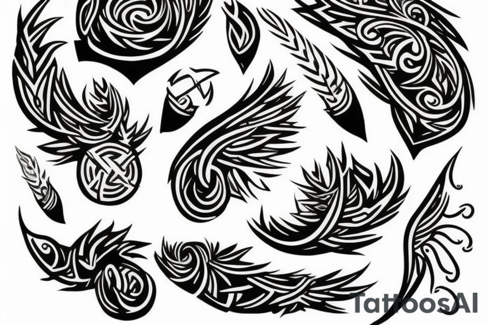 BIDENT SPEAR tattoo idea