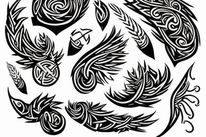 BIDENT SPEAR tattoo idea