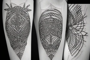 A DOUBLE PRONGED Spear tattoo idea