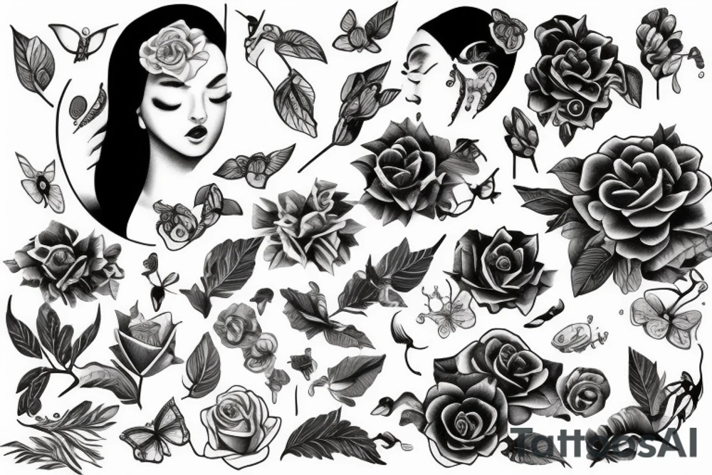 Symbole of Feminin Energy , Growth tattoo idea