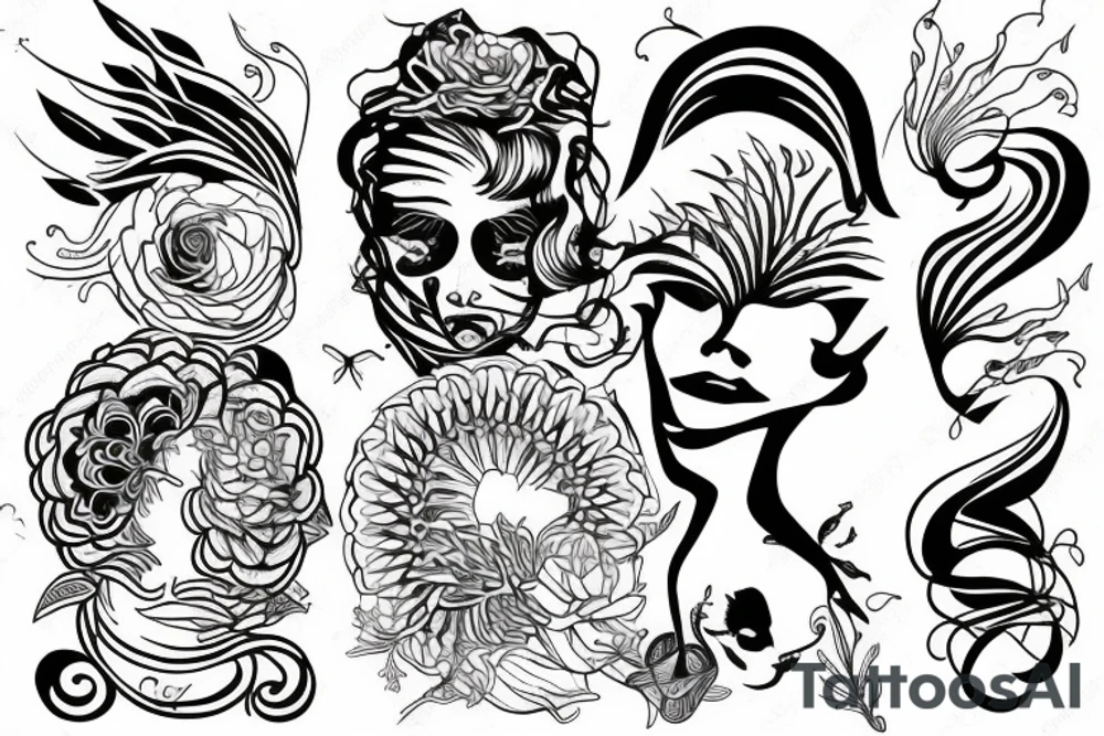 Symbole of Feminin Energy , Growth tattoo idea