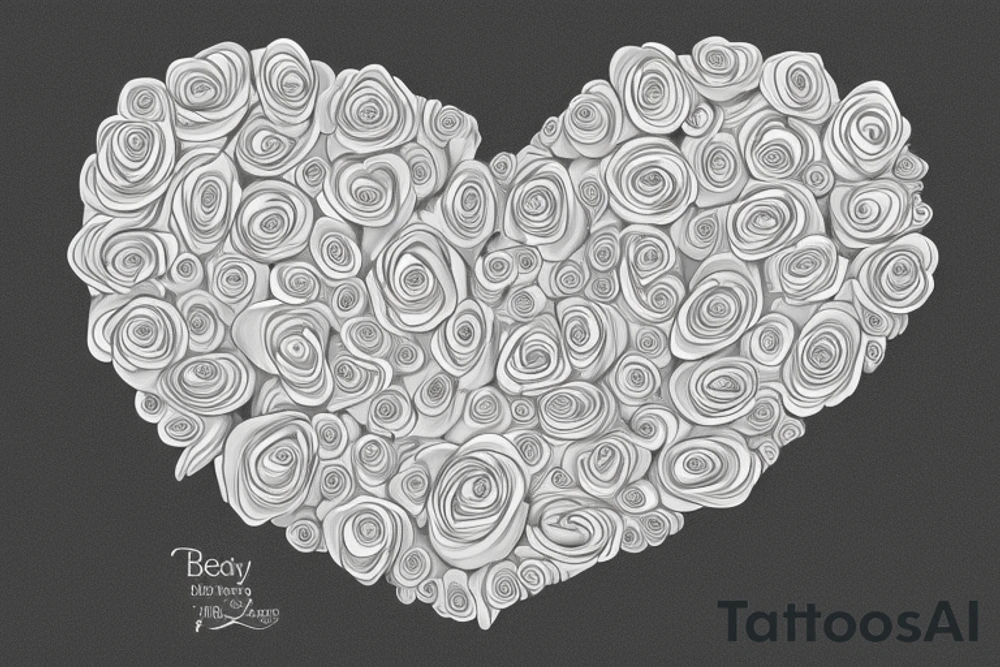 Begin with a central element representing the heart, symbolizing the emotional journey and resilience. Opt for a more graceful and elegant portrayal of the heart, utilizing flowing lines and softer curves.

Intertwine delicate floral elements, such as blooming roses or lotus flowers, around the heart. These flowers signify growth, beauty, and the ability to rise above pain and challenges. Ensure that the flowers are intricately detailed, showcasing their petals, leaves, and perhaps even thorns to symbolize strength and protection. tattoo idea