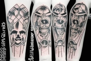 HADES two-pronged pitchfork tattoo idea