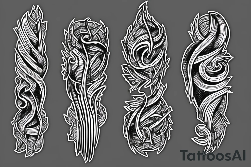 two-pronged pitchfork tattoo idea