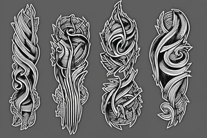 two-pronged pitchfork tattoo idea