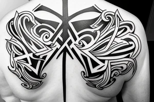 The word "Faith" written on shoulder tattoo idea
