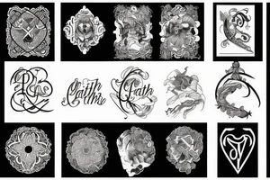 The word faith tattoo idea