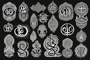 The word faith in font but with the OM symbol tattoo idea