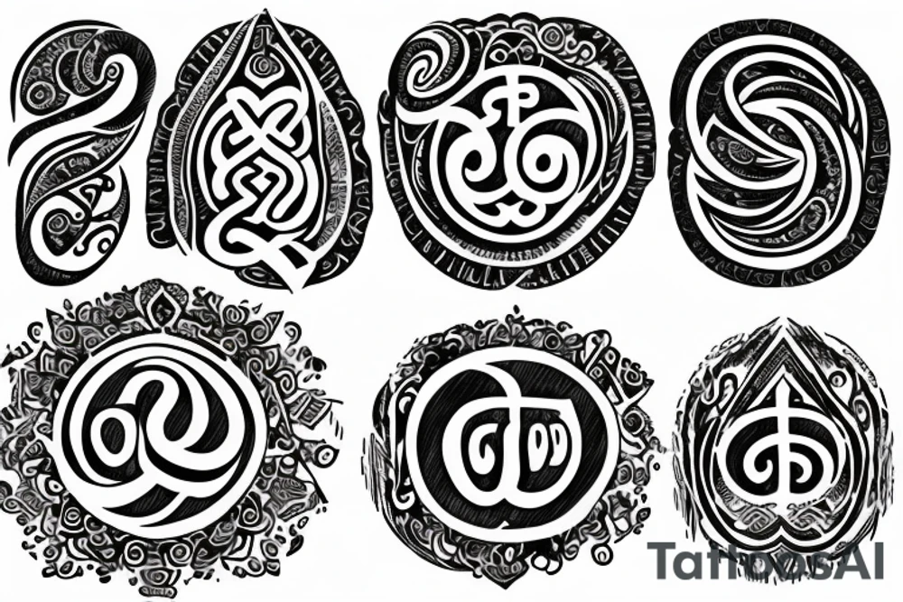 The word faith in font but with the OM symbol tattoo idea
