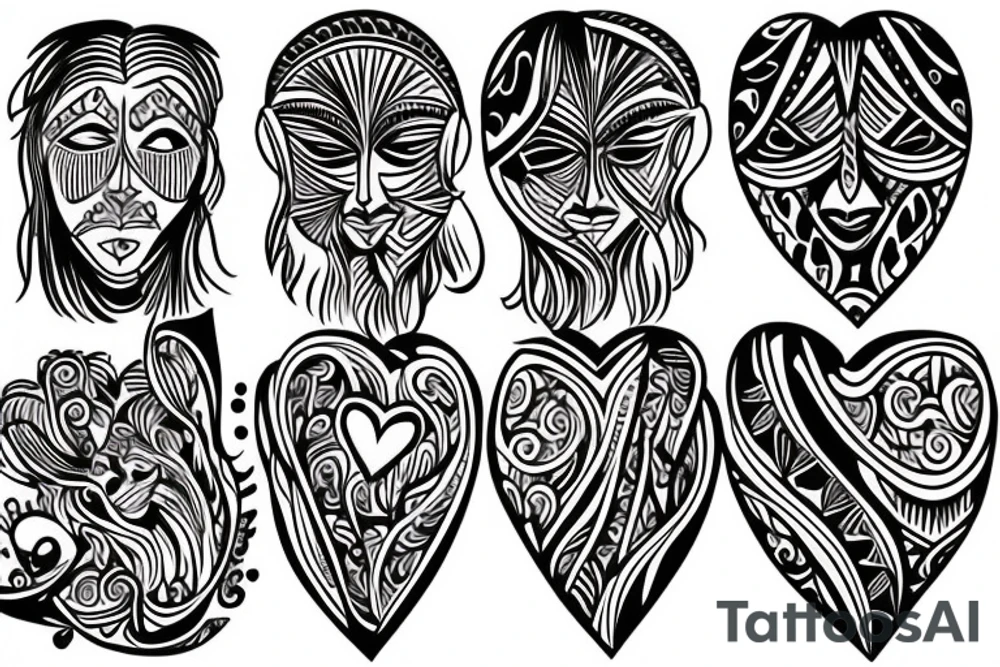 Heart faith tattoo idea