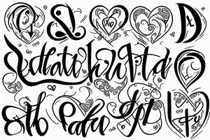 Faith lettering with faith inside heart tattoo idea