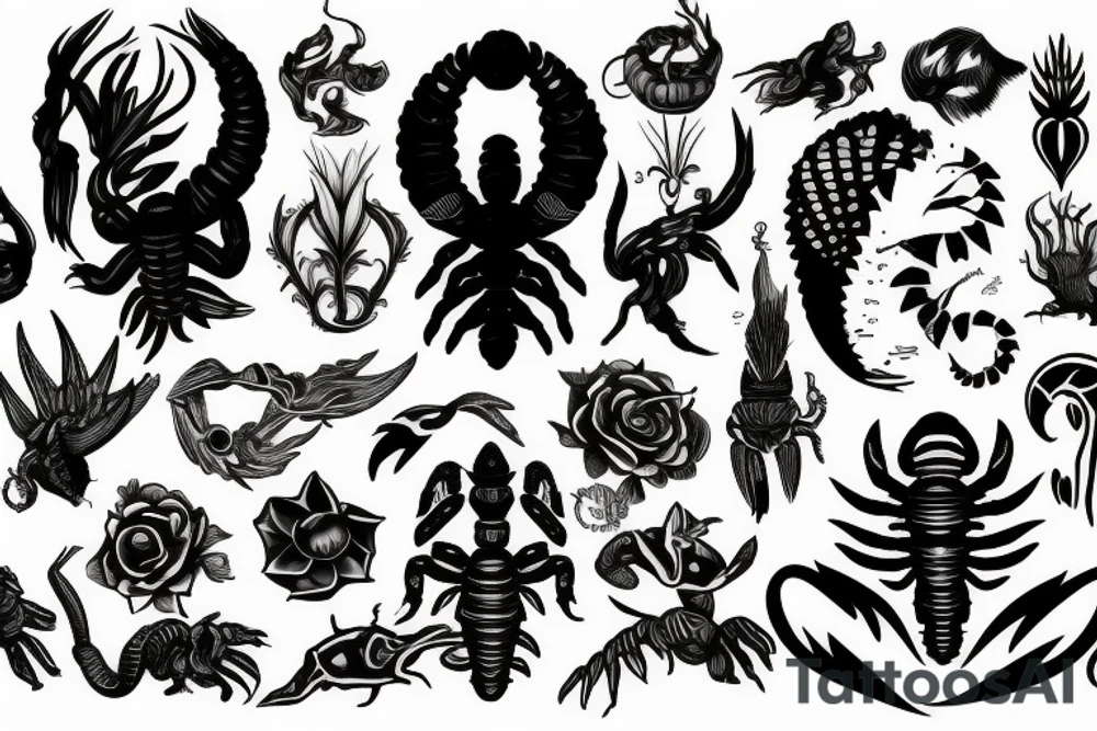 scorpio tattoo idea