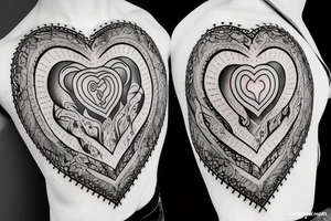 "Faith" word inside heart tattoo tattoo idea