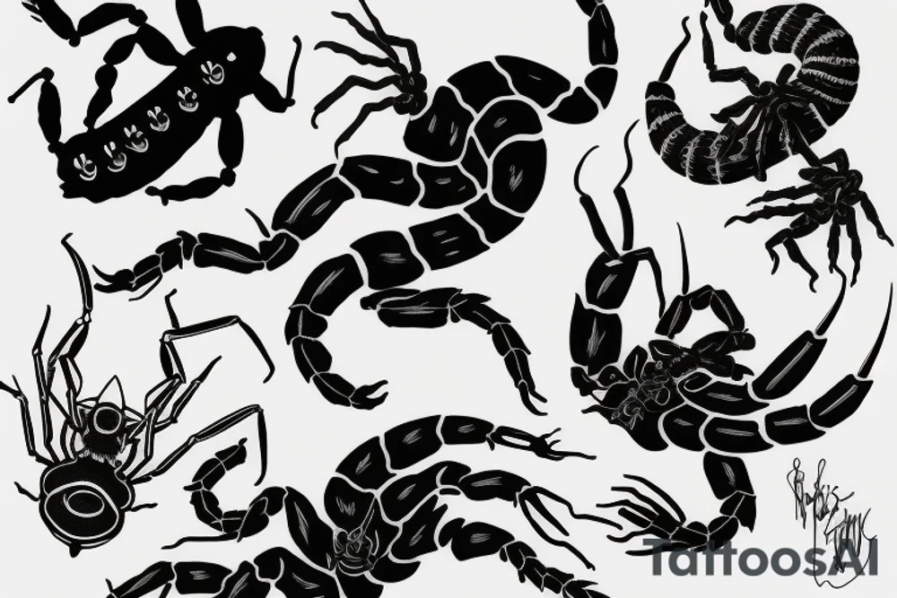 scorpion height 36mm tattoo idea