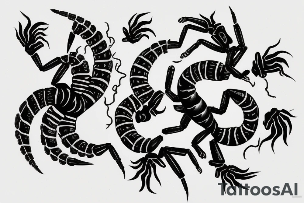 scorpion height 36mm tattoo idea