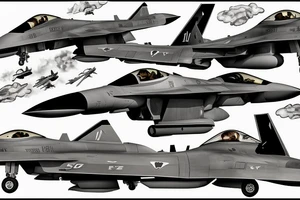 F-22 raptor jet flying through clouds tattoo idea