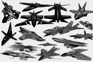 F-22 fighter jet tattoo idea