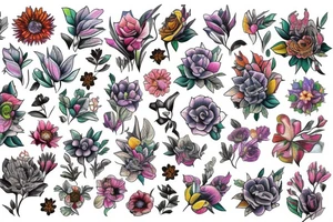 flowers, New York tattoo idea
