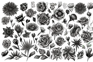 flowers, New York tattoo idea